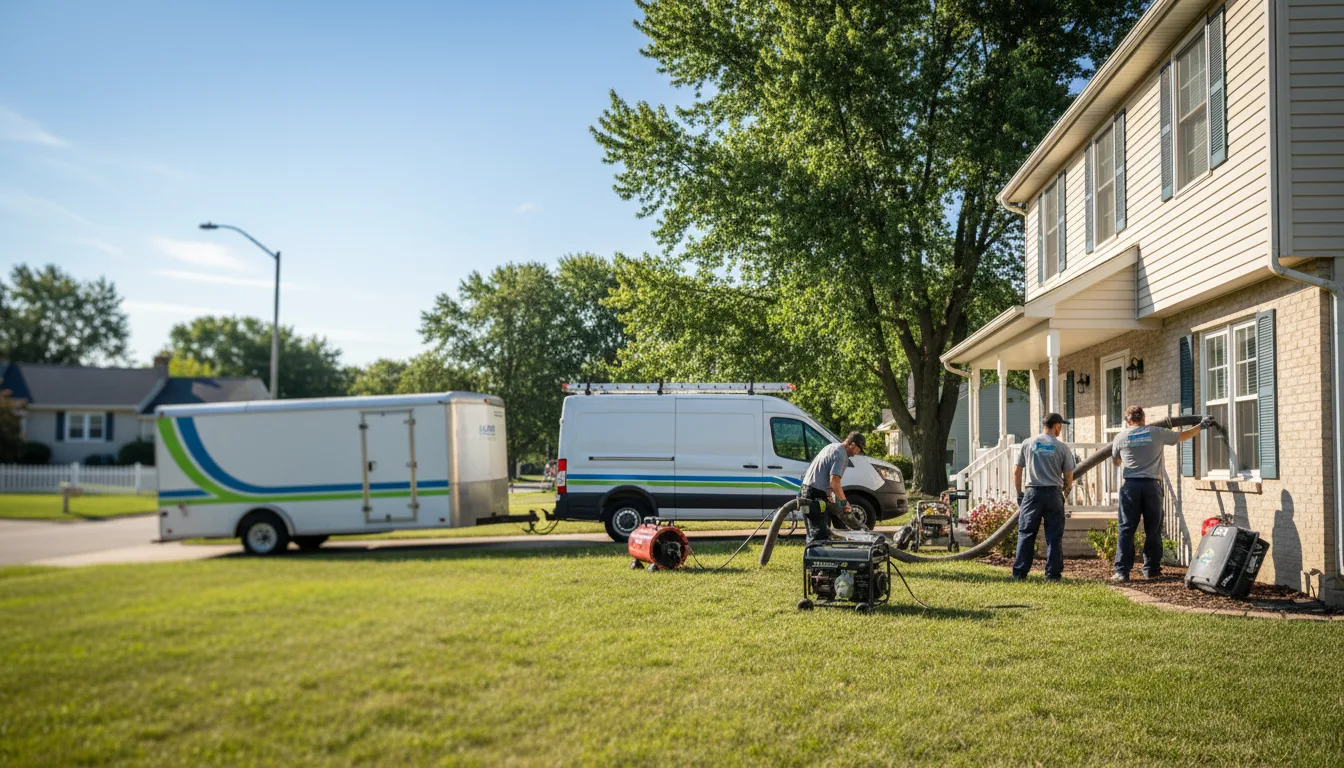 Flooded Basement Restoration And Cleanup With Repair in Bismarck, IL near me